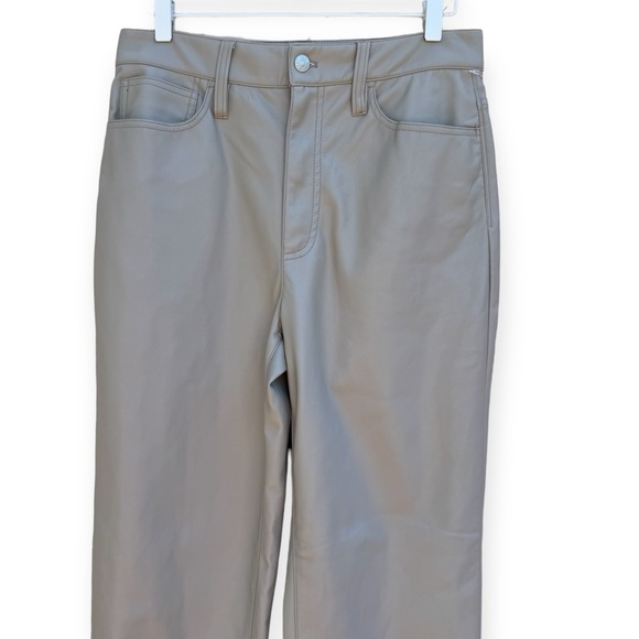 Madewell Faux Leather The Perfect Vintage Straight Jeans - Picture 6 of 16